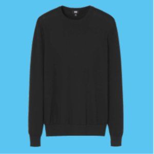USED Men's Cotton Cashmere Crew Neck Sweater